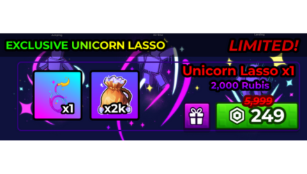 EXCLUSIVE UNICORN LASSO